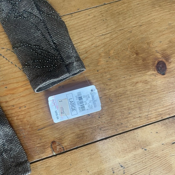 Carmen Marc Valvo Metallic Brown Top - Picture 2 of 3